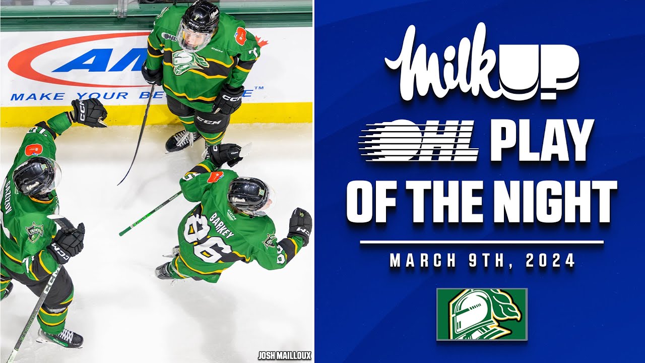 OHL Play of the Night Presented by MilkUP: Barkey with a Beauty!