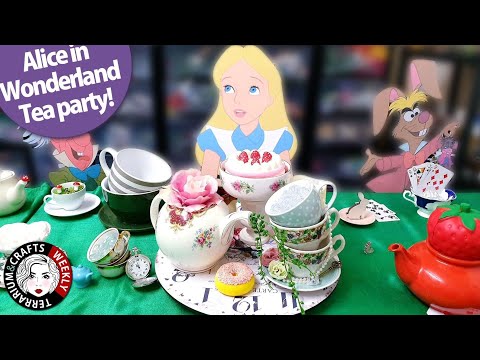 Diy Alice In Wonderland Tea Party Decoration Ideas, Mad Hatter's Tea Tablescape Decor x Crafts