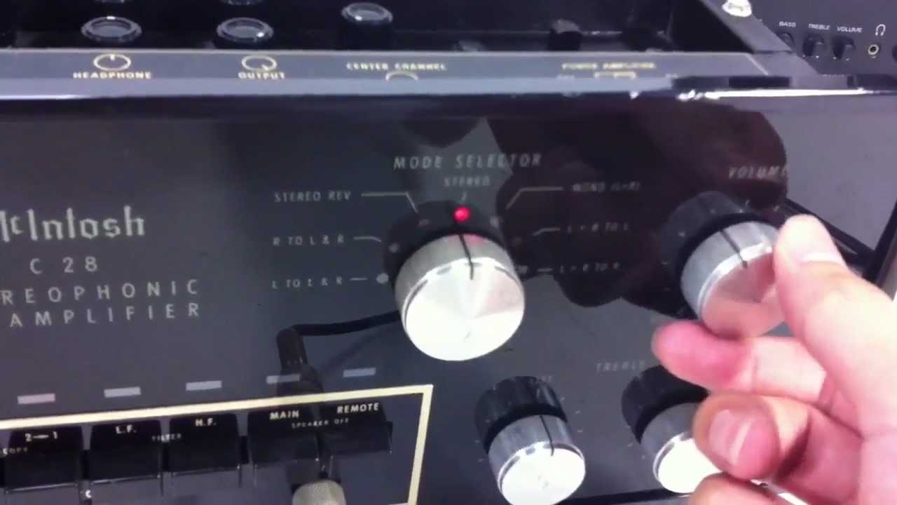 通電OK】 McIntosh マッキントッシュ プリアンプ C28 B11/23-15 C28