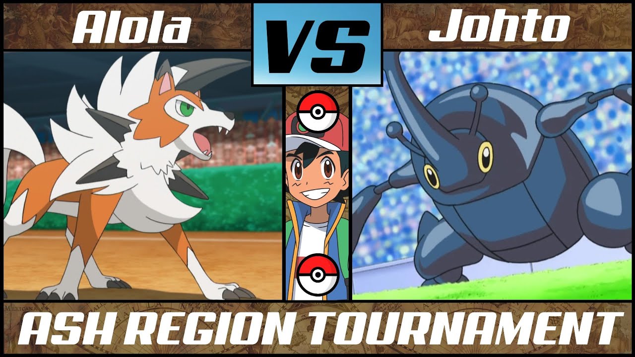 ASH REGION TOURNAMENT | Alola Ash vs Johto Ash [QF#3] - YouTube