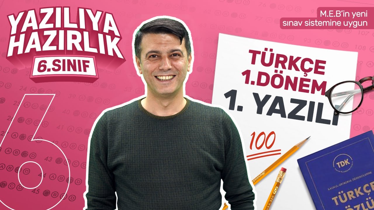 KİM 100 İSTER? 6.Sınıf Türkçe 1. Dönem 2.Yazılıya Hazırlık - 2023-2024 - Sınav Konuları Tekrarı