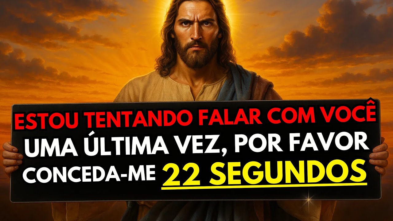 DEUS DIZ: FILHO, CONCEDA-ME 22 SEGUNDOS DO SEU TEMPO!