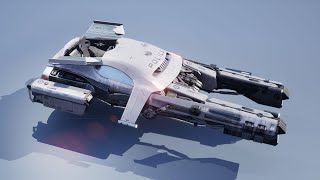 Hover Car Police Vehicle for Sci-fi CG Animated Game Movie screenshot 3