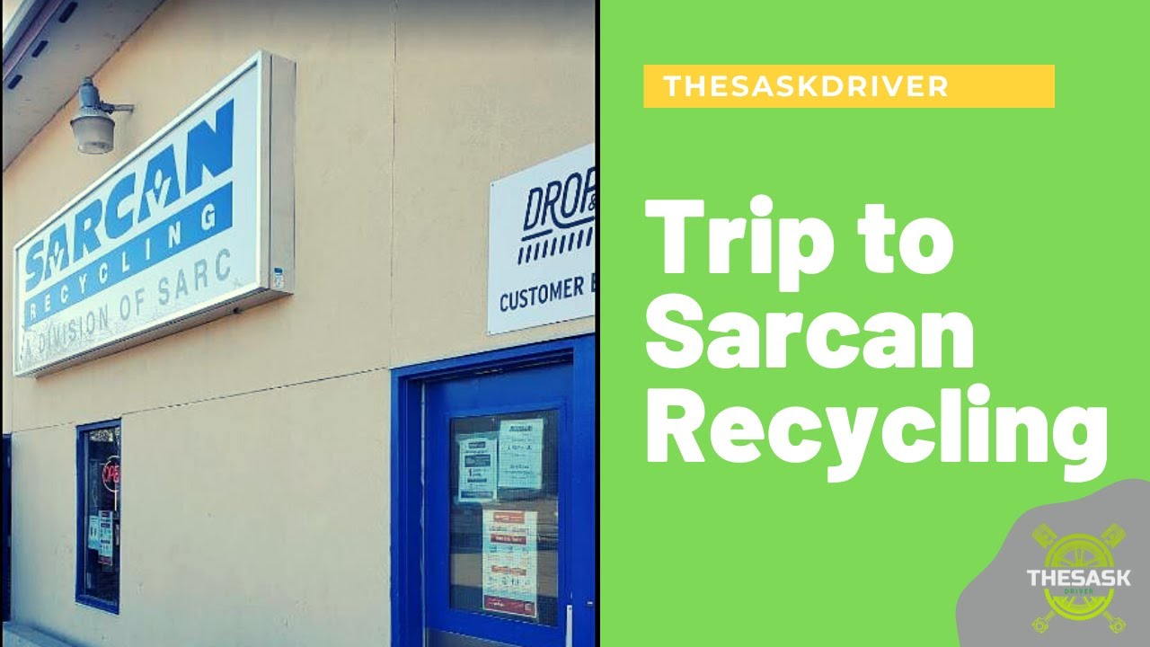 Driving to Sarcan Recycling east Saskatoon SK Canada