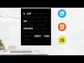 Créer une horloge textuelle en HTML, CSS et Javascript
