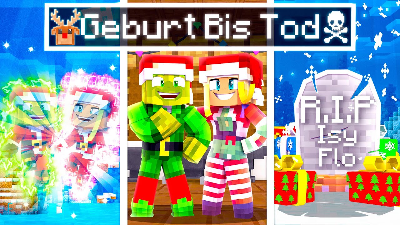 GEBURT bis TOD als WEIHNACHTS ELFEN! Minecraft - YouTube