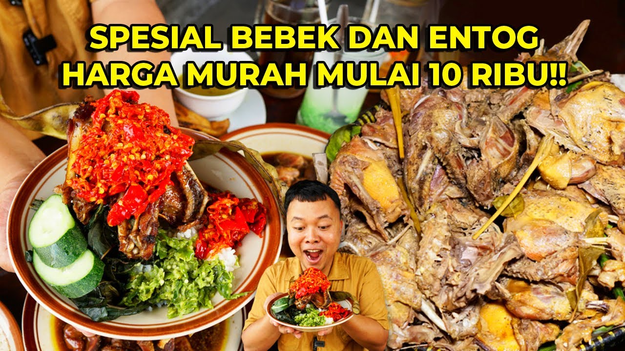 HARGA 10 RIBU GRATIS NASI, LALAPAN, DAN SAMBAL SEPUASNYA! SPESIAL BEBEK DAN ENTOG!