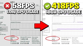How to Fix Low GPU Usage While Gaming ✅ (Boost FPS & Utilization 2025)
