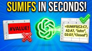 How to Master SUMIFS & COUNTIF in 60 Seconds with ChatGPT 🤖