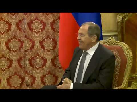 С.Лавров и Чж.Мин, Москва, 18 мая 2022 года