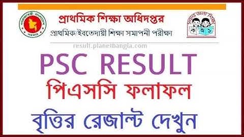 পিএসসি বৃত্তি ফলাফল ২০১৯ প্রকাশ
