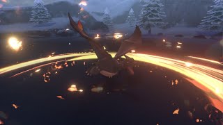 Pokémon Sword - Shiny Charizard Using Blast Burn
