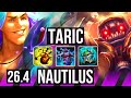 TARIC & Yasuo vs NAUTILUS & Kai'Sa (SUP) | 13K damage | EUW Grandmaster | 26.4