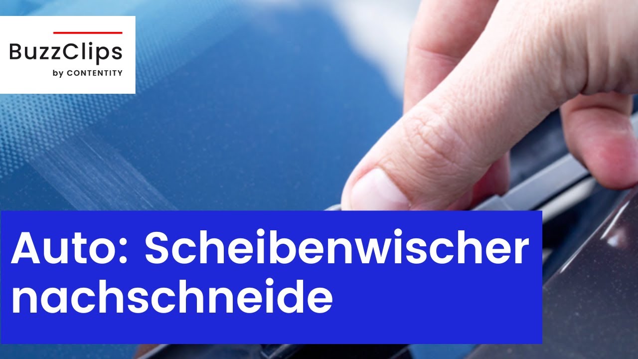 Scheibenwischer nachschneiden: So wird man Schlieren los 