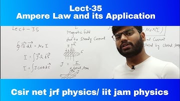 electrodynamics| lect-35| Ampere law | csir net hrf physics| iit jam physics| gate