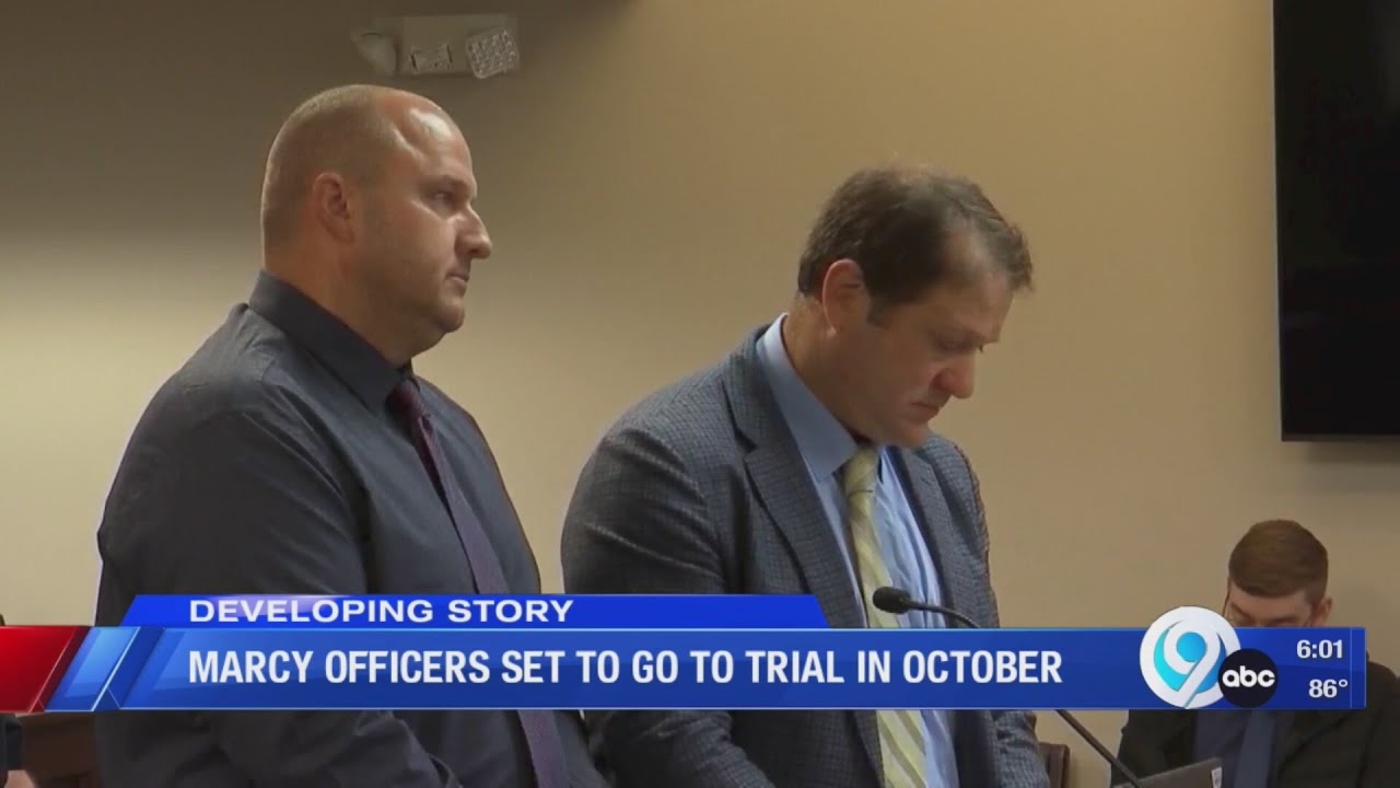 Marcy officers set to go to trial in October - YouTube