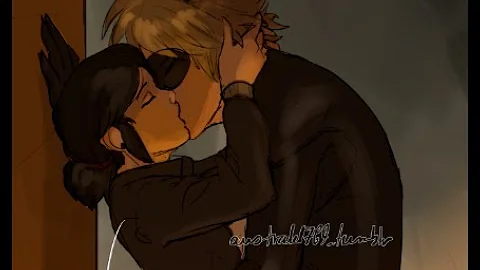 Adrien Kissing Ladybug