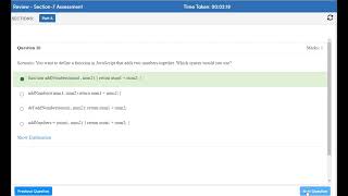 Quiz 97 -  Section-7 Assessment - Kodnest Dream Factory 2024 - Java Full Stack Development