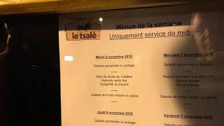 Ресторан Le Tsale, Биль, Швейцария .07. 11. 2018 Г.