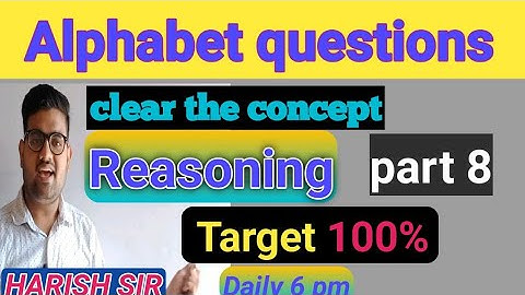 LAST YEAR ALPHABET TEST QUESTIONS part-8 For SSC GD, SSC MTS,SI, RAILWAY GROUPD, NTPC,RAS,RRB #ntpc