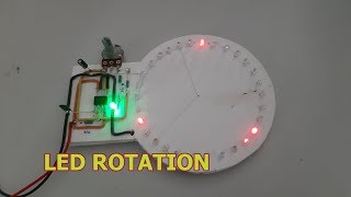 How to Make LED Rotation Using NE555 IC & CD4017 IC