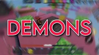 Demons | my first roblox bedwars montage