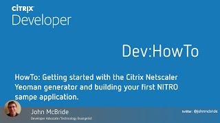 HowTo: Using the Citrix Netscaler Yeoman Generator