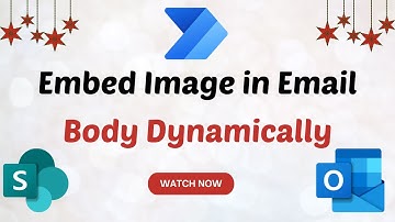 Power Automate - How to embed image dynamically in email body | wrap text around image