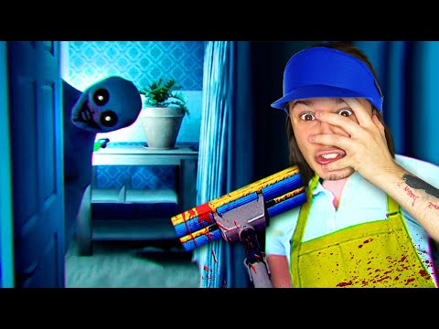Я ПРИШЕЛ УБРАТЬСЯ В ДОМЕ С ПРИЗРАКОМ И ЭТО ЗАКОНЧИЛОСЬ ПЛОХО!! (Late Night Mop)