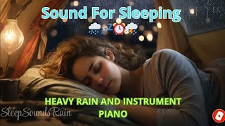 Sound For Sleeping | SOUND OF RAIN WITH INSTRUMENT PIANO. DEEP SLEEP AND DEEP RELAXATION