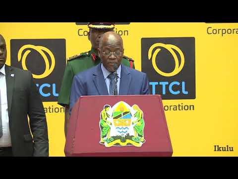 RAIS DKT MAGUFULI AZINDUA UPANUZI WA HUDUMA ZA MAWASILIANO ZA TTCL NCHI NZIMA, APOKEA GAWIO LAO LA BILIONI 1.5