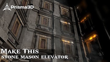 Make This 3D Stone Mason Elevator in Your Phone(Prisma 3d)