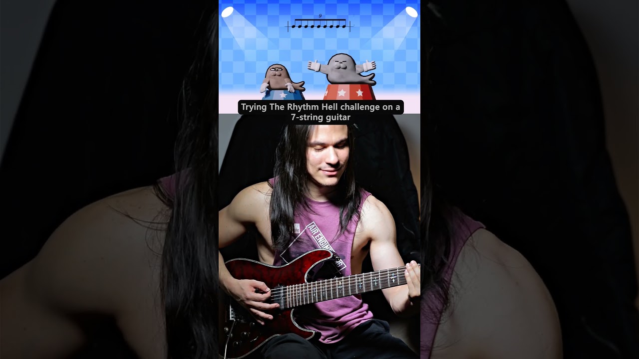 Trying the Rhythm Hell Challenge on a 7-string guitar