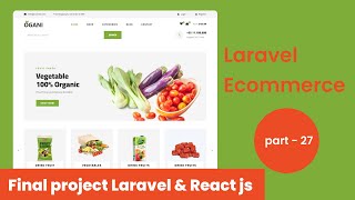 Final project Laravel & React js ecommerce download source code in github for free