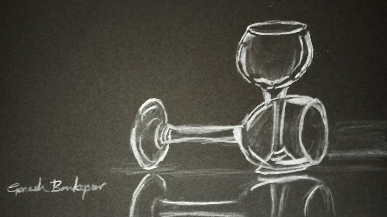 How to draw wine glasses |Drawing tutorial for Beginners 
