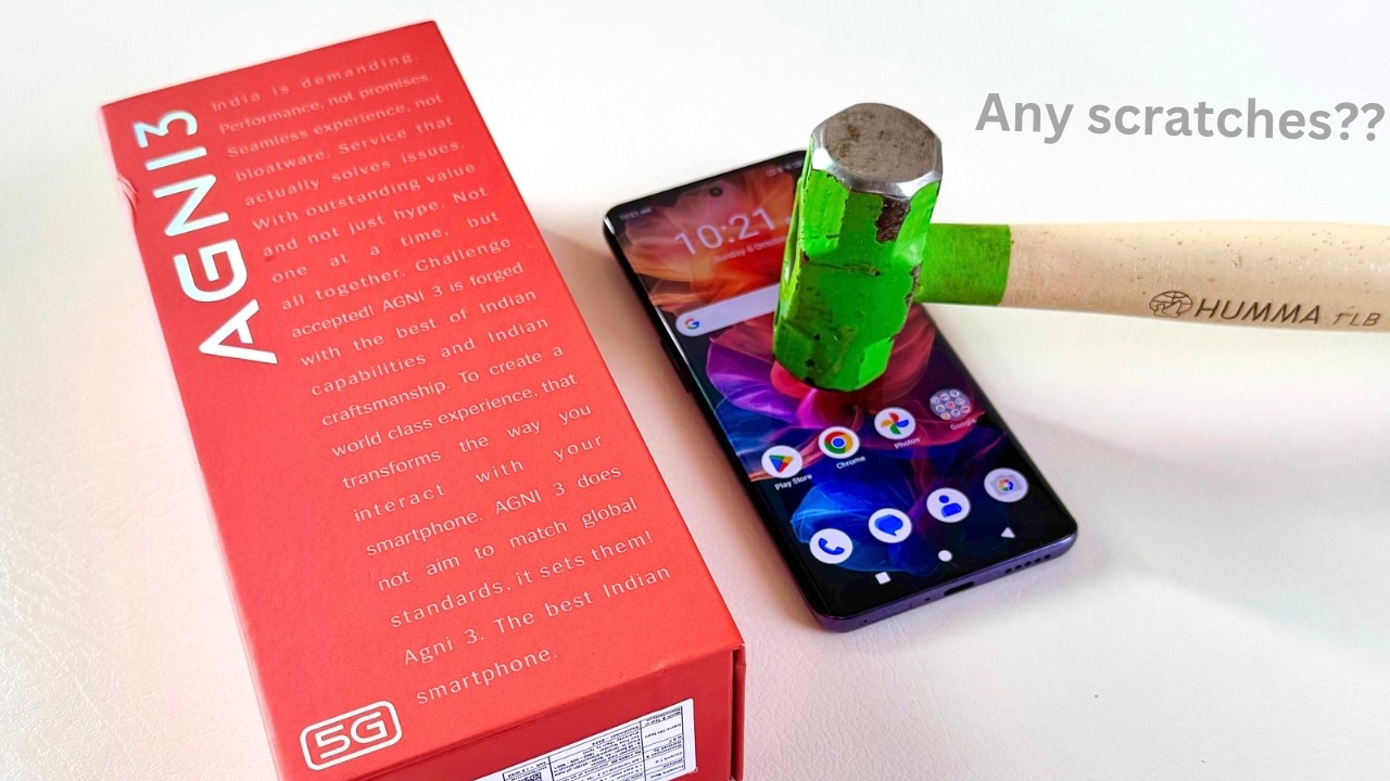 Lava Agni 3 5g Screen Scratch test - YouTube