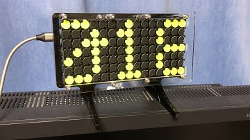 FlipDot TextScroll 15x7