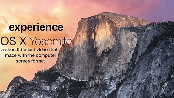 Experience OS X Yosemite - Animation/Concept Video