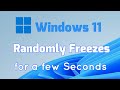 Windows 11 randomly Freezes for a few Seconds Fix