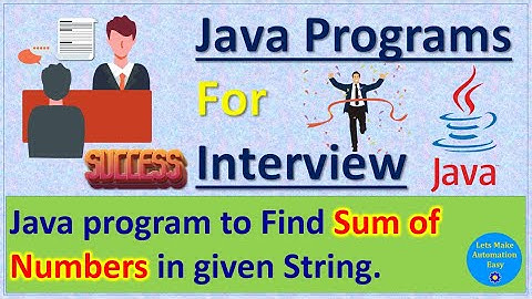 Java program to Find Sum of Numbers in given String | Pradeep Nailwal