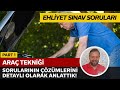 Araç Tekniği Soru Çözümü | Elektronik Ehliyet Sınavı (E-Sınav) | PART 1