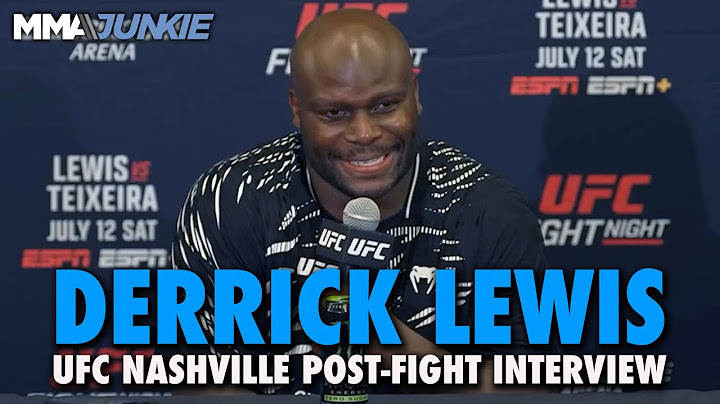 Derrick Lewis has title run in mind after 35-second KO, wild celebration | UFC Nashville