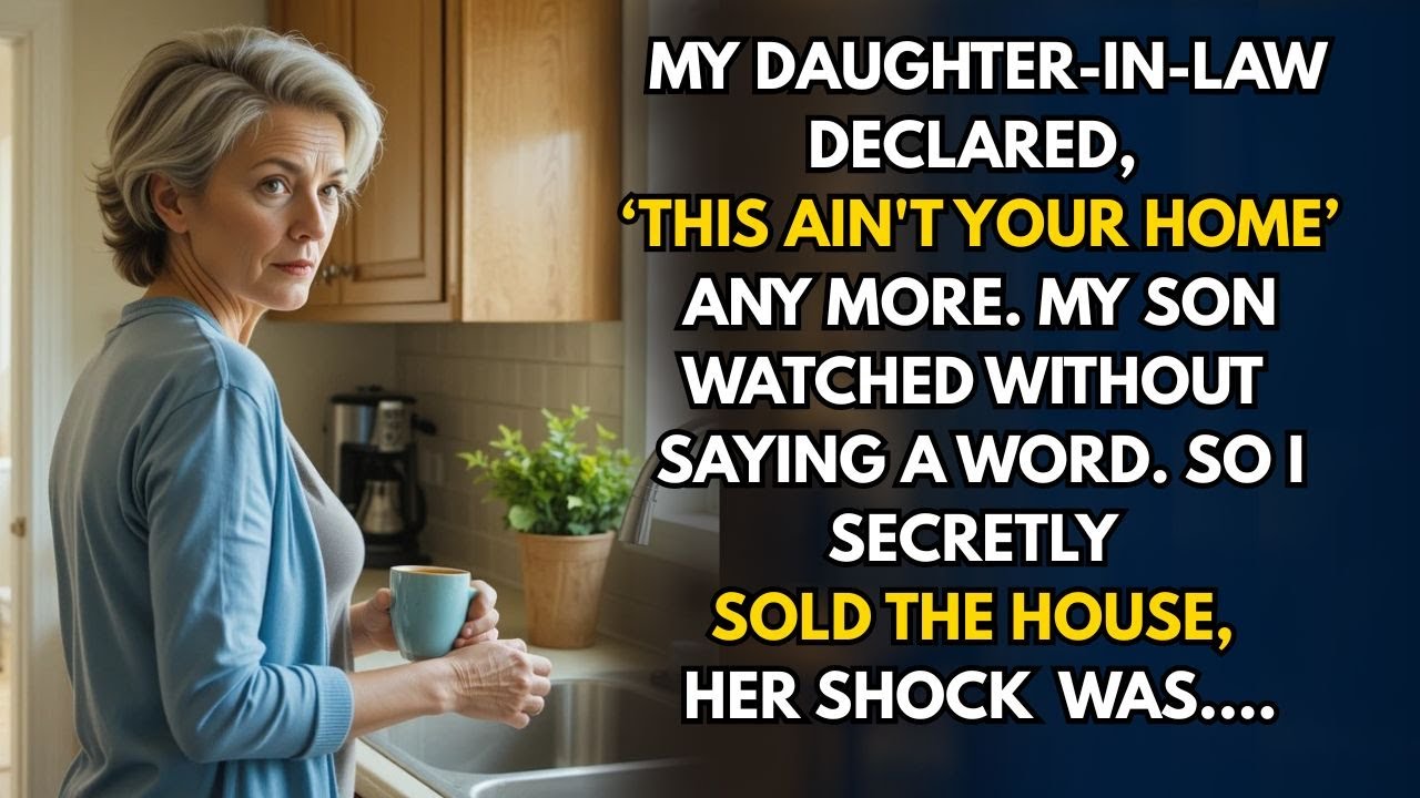Моя невестка заявила: «Это не твой дом», поэтому я тайно продала его. Ее шок был...