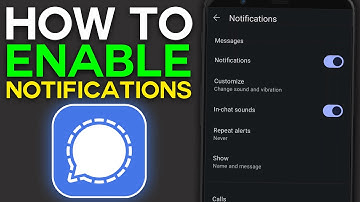 How to Enable Notifications on Signal App