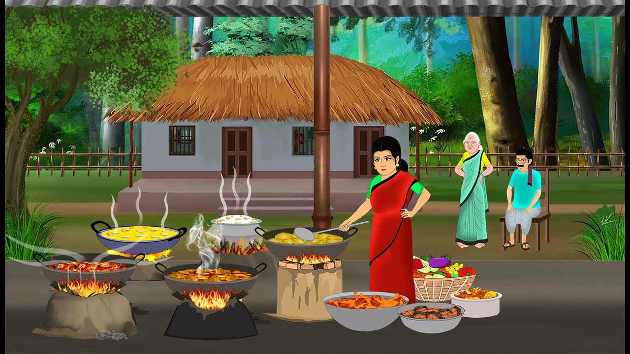 ससुराल में एक बहू के पांच रसोईघर | Hindi Story | Hindi Kahani | Moral Stories | cartoon story