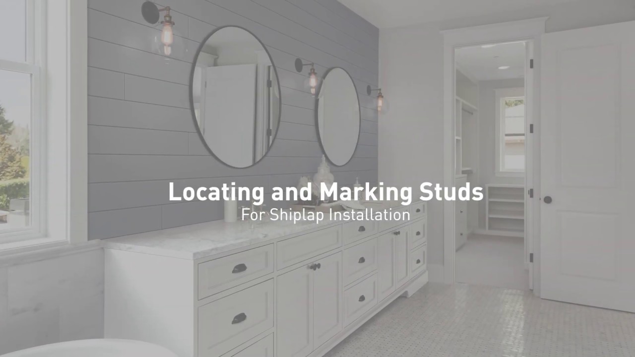Locating and Marking Studs for Shiplap Installation YouTube