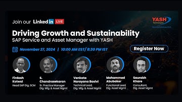 Driving Growth and Sustainability: SAP Service and Asset Manager with YASH