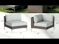 LayinSun 10-Piece Modular Patio Set Review: Deep Seating Wicker Sofa &amp; Fire Pit Table