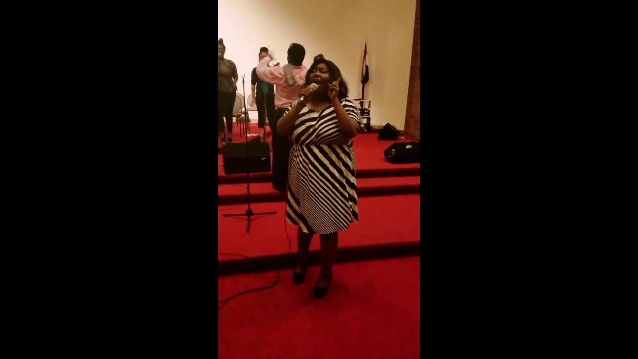 LaQuisha Burries sings He's Able At Kingdom Purpose Church