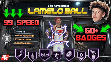 LaMelo Ball Build 2k20!!! 62 BADGE UPGRADES! 99 SPEED! Best Build In NBA 2k20! Slashing Playmaker!!!